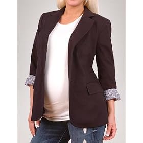 Buy A Pea in the Pod Collection: Button Front Twill Maternity Jacket by A Pea in the Pod