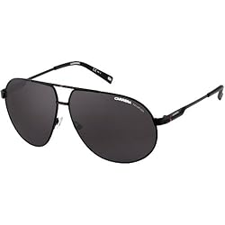 Carrera 6/S Adult Aviator Metal Polarized Sports Sunglasses - Matte Black/Gray