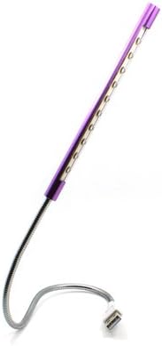 Touch Control Switch Flexible USB 10 Lights Lamp LED Light for Laptop Pc (Color:purple)