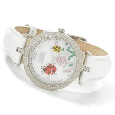 Invicta Women's Classique Fantasy Garden Swiss Quartz Leather Strap Watch