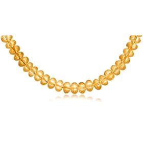 5x8mm Faceted Citrine Beaded Necklace, 16 by Amazon.com Collection