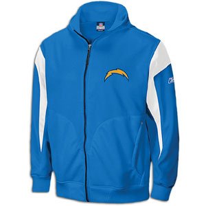 San Diego Chargers NFL Mens APOLLO Full Zip Player Hoodie, Fleece Jacket, Sky Blue (X-Large)