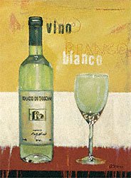 Eurographics ANF1173 Anna Flores, Cool und White 18 x 24 cm, Hochwertiger Kunstdruck - Wein