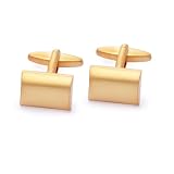 Gilt Plated Plain Design Fashion Cufflinks 802