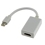 Mini DisplayPort to HDMI Female Adapter Cable for Apple Macbook, Macbook Pro...
