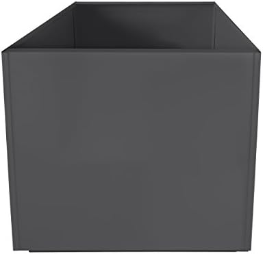 Nice Charcoal Gray Planter - Aluminum 20 Inch Square