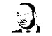 Martin Luther King Face Vinyl Decal Sticker | Cars Trucks Vans Walls Laptops Cups | Black | 5.5 X 5.1 Inch | KCD1217