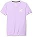 adidas Big Girls' 2-Tone V-neck Climate Tee, Purple Glow, X-Large/16