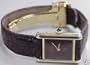 Vintage/Antique watch: Pre-owned Women's Cartier Watch Vermeil Burgundy/Wine Dial Swiss Manual Wind Movement 1970-80's