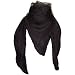Einfarbiges Chiffon Halstuch 100 cm x 100 cm schwarz uni