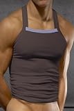 C-in2 Bamboo Hummer Tank Top for Men - Coffee