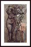 Rotund Woman, Art Poster by Marino Marini, with Wood Frame, poster size: 22