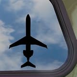 Bombardier CRJ700 Airliner Black Decal Window Sticker 