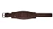 Heavy Brown Leather Military Cuff Watch Strap 24mm