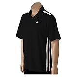 Men's Reebok Play Dry Short Sleeve Polo - Black/White