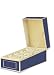 Semikolon Business Card File Box, Dividers A to Z, Marine Blue (3230003)