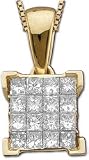 5/8ctw Diamond Quad Pendant