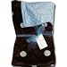 Personalized Blue Gumball Minky Chenille Blanket