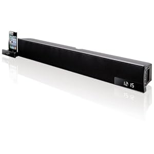 iLive 2.1 Channel Speaker Bar with Dock for iPhone and iPod (Black)