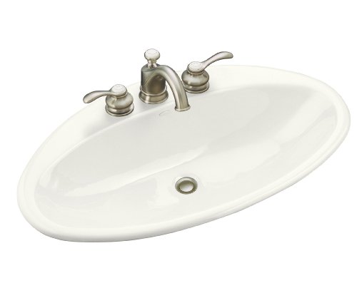 KOHLER K-2886-8-0 Ellipse Self-Rimming Lavatory White