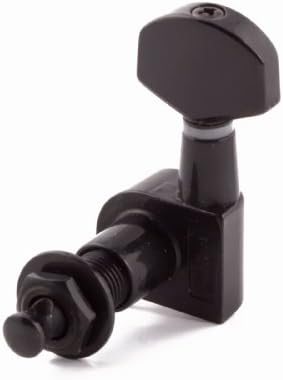 Black Electric Guitar Tuners Machine Heads R6 - 6 Inline fits Fender Strat Tele