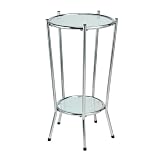 Adesso Cosmopolitan Tall Pedestal Table, Steel by Adesso