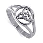 Filigree Celtic Knot Band Sterling Silver Ring