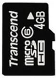 Transcend microSDHCカード 4GB Class6 MS Pro DUO変換アダプタ付 TS4GUSDHC6-MS