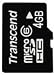 『Transcend microSDHCカード 4GB Class6 MS Pro DUO変換アダプタ付 TS4GUSDHC6-MS』の写真