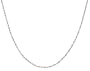 14k White Gold 1.2mm Disco Chain Necklace, 16"