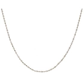 14k White Gold 1.2mm Disco Chain Necklace, 16 by Amazon.com Collection