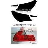 Chrysler 200 (11- ) Tail Light Vinyl Film Covers ( RED ) by Lamin-x by Lamin-x