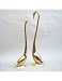 HANDTOOLED HANDCRAFTED BRASS PAIR OF SWANS!!