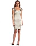 Jax Womens Sequin Satin Dress