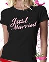 Just Married (Bride) T-shirt by Dead Fresh