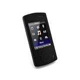 Tuff-Luv Slim&Lite Silicone skin case cover for Sony Walkman NWZ-S540 series (NWZ-S544 NWZ-S545) - black