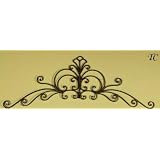 58 Tuscan Wrought Iron Wall Grille Headboard Grill Door Topper Pediment by TreasureCombers