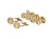 Classic Woven Gold Knot Cufflink and Stud Set with Presentation Box