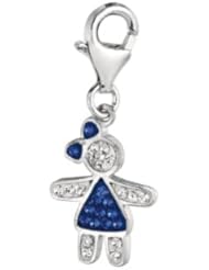 925 Sterling Silver September Birthstone Girl Charm, For Chamilia, Pandora, Biagi, Personality, Reflections And More Charm Bracelets