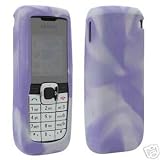 *NEW* OEM Nokia 2610 Purple/White Tie-Dye Design Silicone Skin Cover/Case