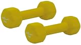Neopren Gymnastik Hanteln Hantel Gewichte - Frei wählbare Gewichtsabstufungen *versandkostenfrei*, 2 x 2,0 Kg Gymnastikhantel Gelb