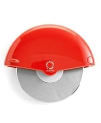 Martha Stewart Collection Soft Grip Pizza Wheel Red