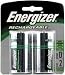 EVENH50BP2 Energizer&reg; D Rechargeable Batteries, 2 per Pack