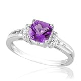 Amethyst and Diamond Ring