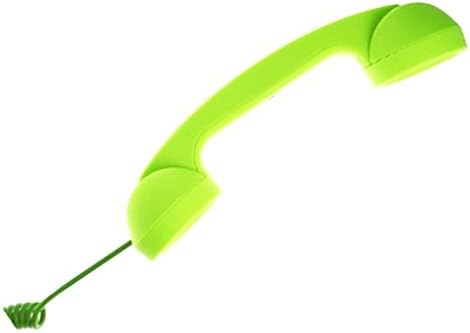 LeeQueen Retro Classic Eliminate Radiation Telephone Handset With Microphone For All Iphones And Android Phones (Green)