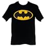 Batman Black Logo Mens T-Shirt, Small