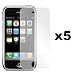 5-Pack Premium Reusable LCD Screen Protector with Lint Cleaning Cloth for Apple iPhone 3G 8GB 16GB [Accessory Export Packaging]