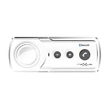 Nexxus Drivevoice PRO Bluetooth Text to Speech Visor Kit with Voice control - White