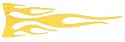 Aufkleber Tribal Flame Yellow Sticker (Nr. 0567)