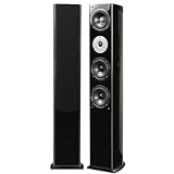 Pure Acoustics Noble Series Dual 5-Inch Floor-standing Loudspeaker (High-Gloss Black)
